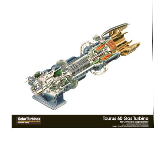Güneş T60 kullanılmış gaz türbini